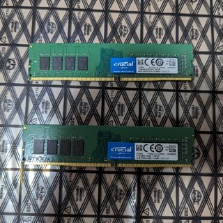 クルーシャル(crucial)の【値下げ交渉可】Crucial製8GBメモリ×2枚（16GBセット）(PCパーツ)