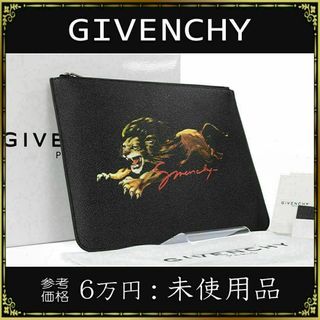 GIVENCHY - 【全額返金保証・送料無料】ジバンシーのクラッチバッグ・正規品・未使用品・ブラック