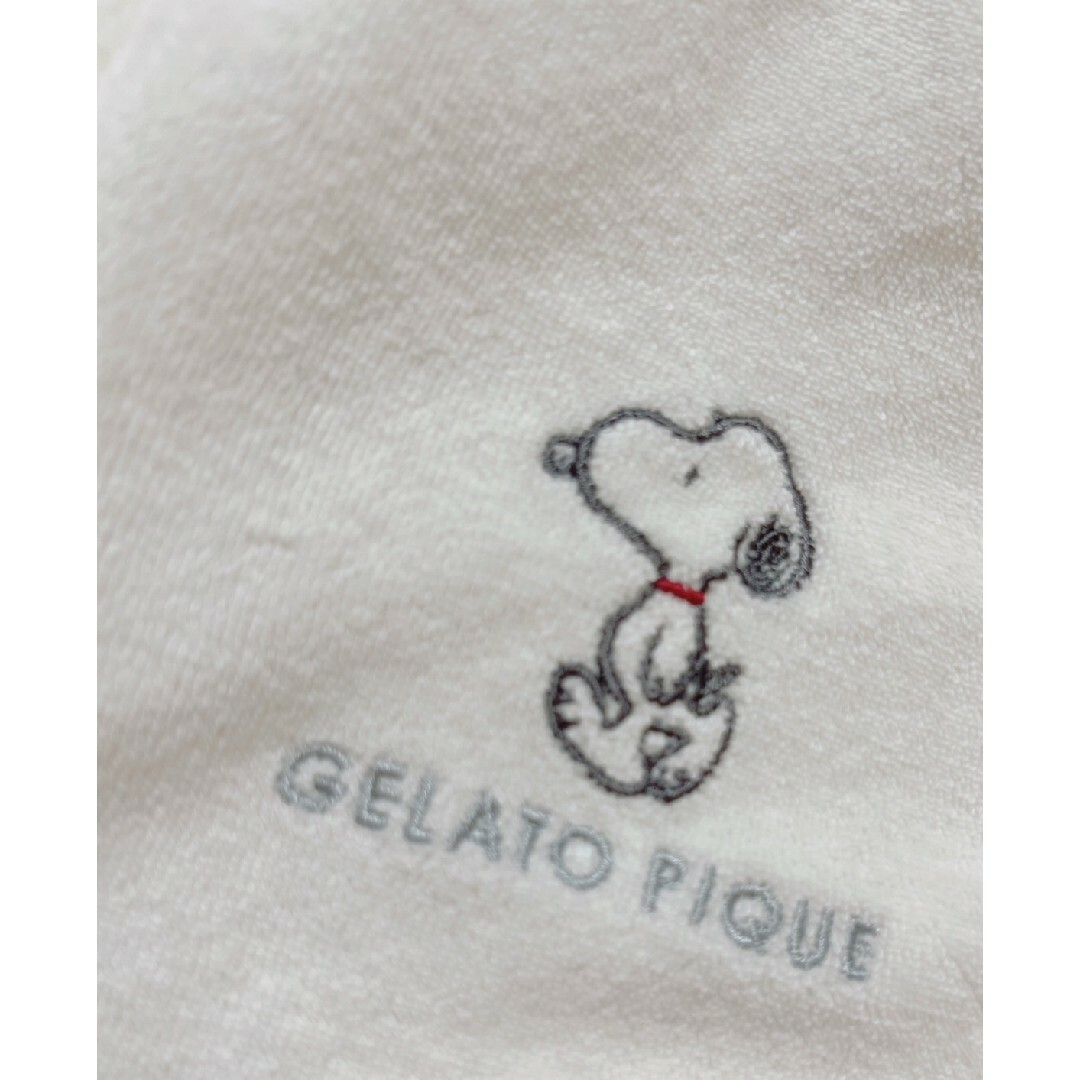 gelato pique(ジェラートピケ)の新品タグ付【ジェラート ピケ】PEANUTS BABYパイルロンパース80-90 キッズ/ベビー/マタニティのベビー服(~85cm)(ロンパース)の商品写真