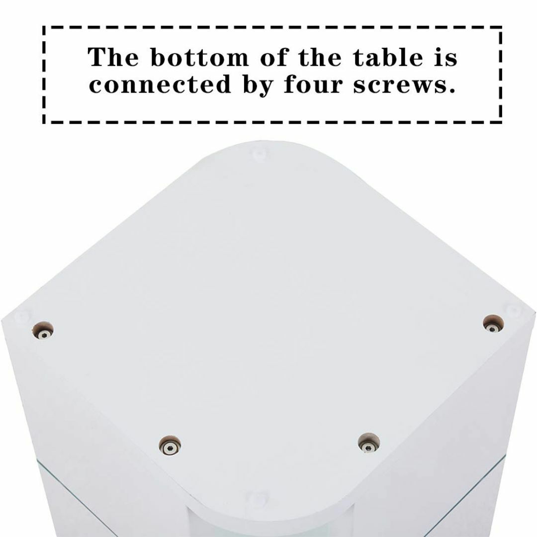 【色: ホワイト】GOLDFAN サイドテーブル、三層小さなコーヒーテーブル、高 インテリア/住まい/日用品の机/テーブル(その他)の商品写真