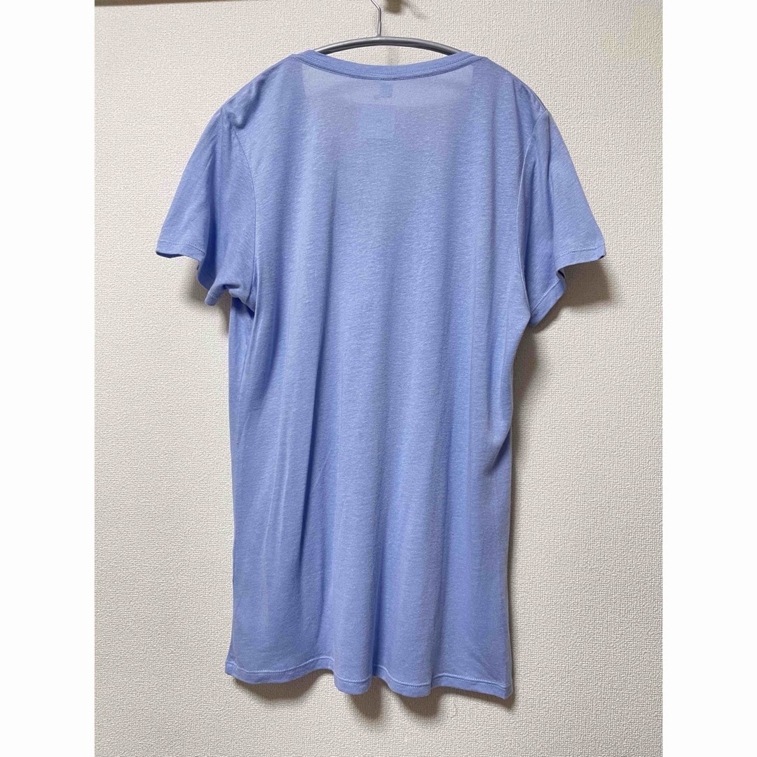 UNIQLO(ユニクロ)のUNIQLO モダールリネンVネックT Lサイズ 未使用 レディースのトップス(Tシャツ(半袖/袖なし))の商品写真