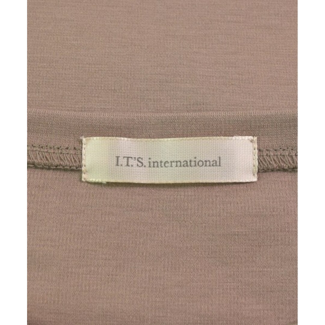 I.T.'S.international(イッツインターナショナル)のI.T.'S. international Tシャツ・カットソー F 茶 【古着】【中古】 レディースのトップス(カットソー(半袖/袖なし))の商品写真