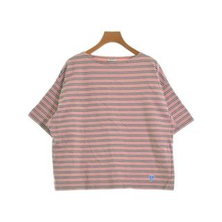 ORCIVAL Tシャツ・カットソー 1(M位) ピンクx白x黒(ボーダー) 【古着】【中古】