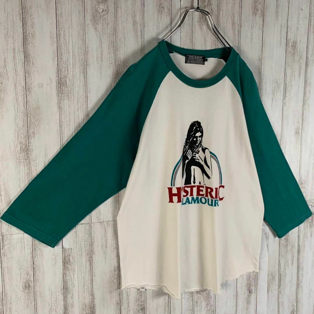 HYSTERIC GLAMOUR(ヒステリックグラマー)の【コムドットやまと着用】ヒステリックグラマー ヒスガール 七分袖 希少 Tシャツ メンズのトップス(Tシャツ/カットソー(七分/長袖))の商品写真