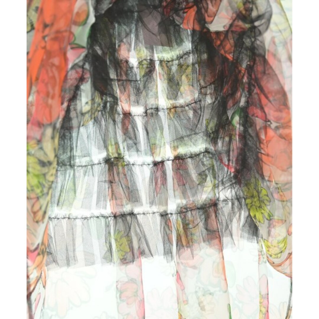 TAO タオ ロング・マキシ丈スカート S 白xオレンジx緑等(総柄) 【古着】【中古】 レディースのスカート(ロングスカート)の商品写真