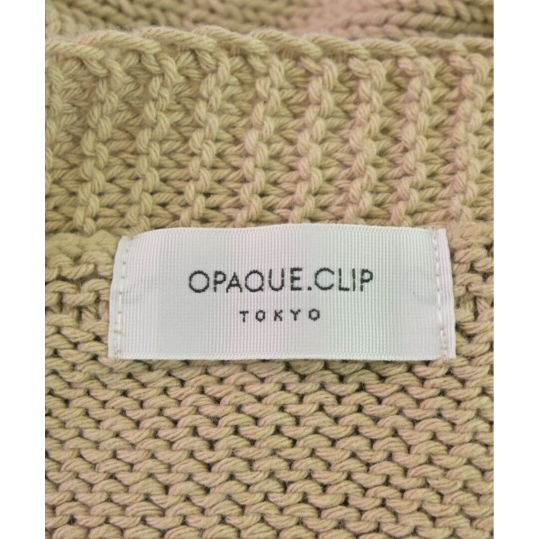 OPAQUE.CLIP(オペークドットクリップ)のOPAQUE.CLIP オペークドットクリップ カーディガン F ベージュ 【古着】【中古】 レディースのトップス(カーディガン)の商品写真