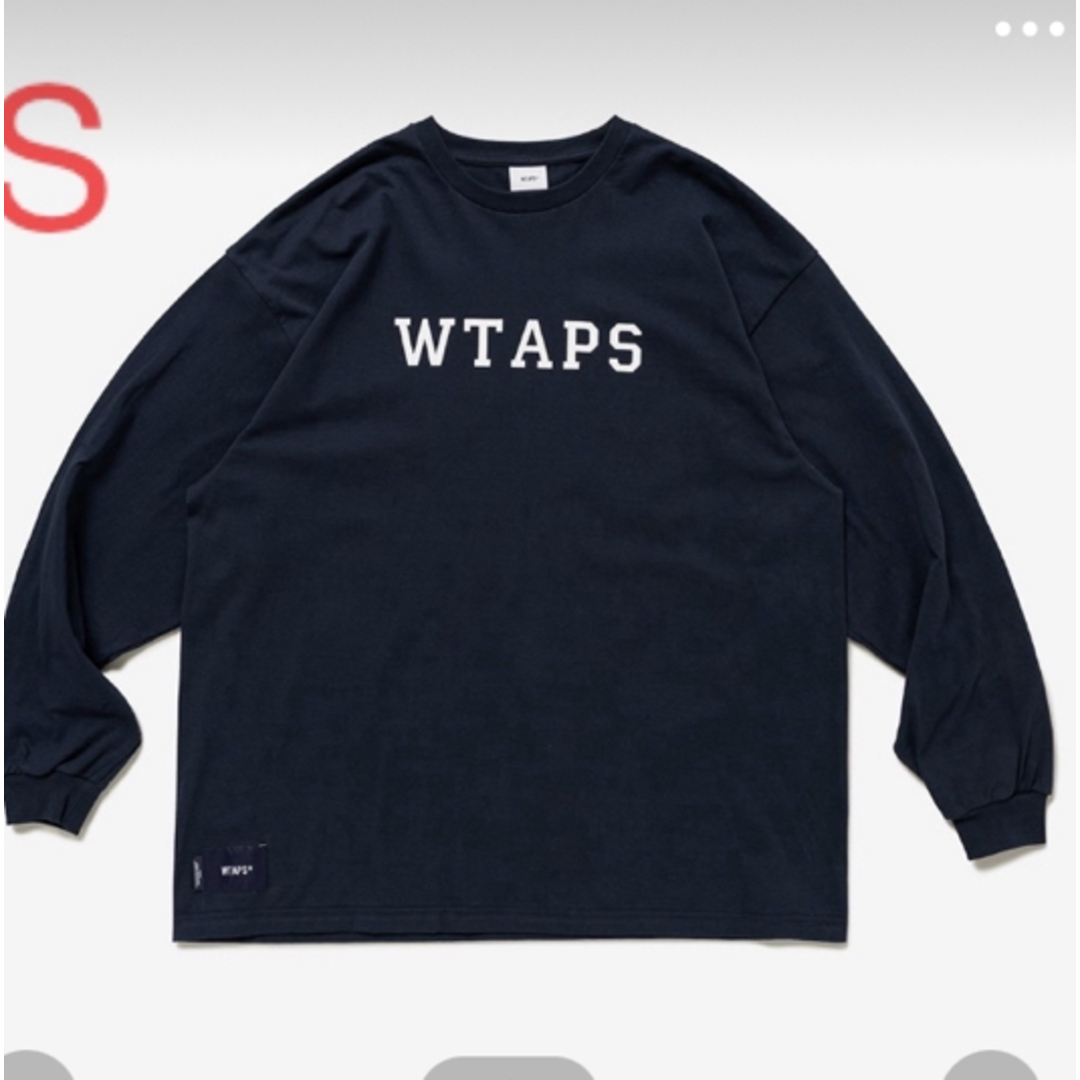 W)taps(ダブルタップス)のWTAPS COLLEGE/LS/COTTON ネイビーS メンズのトップス(Tシャツ/カットソー(七分/長袖))の商品写真