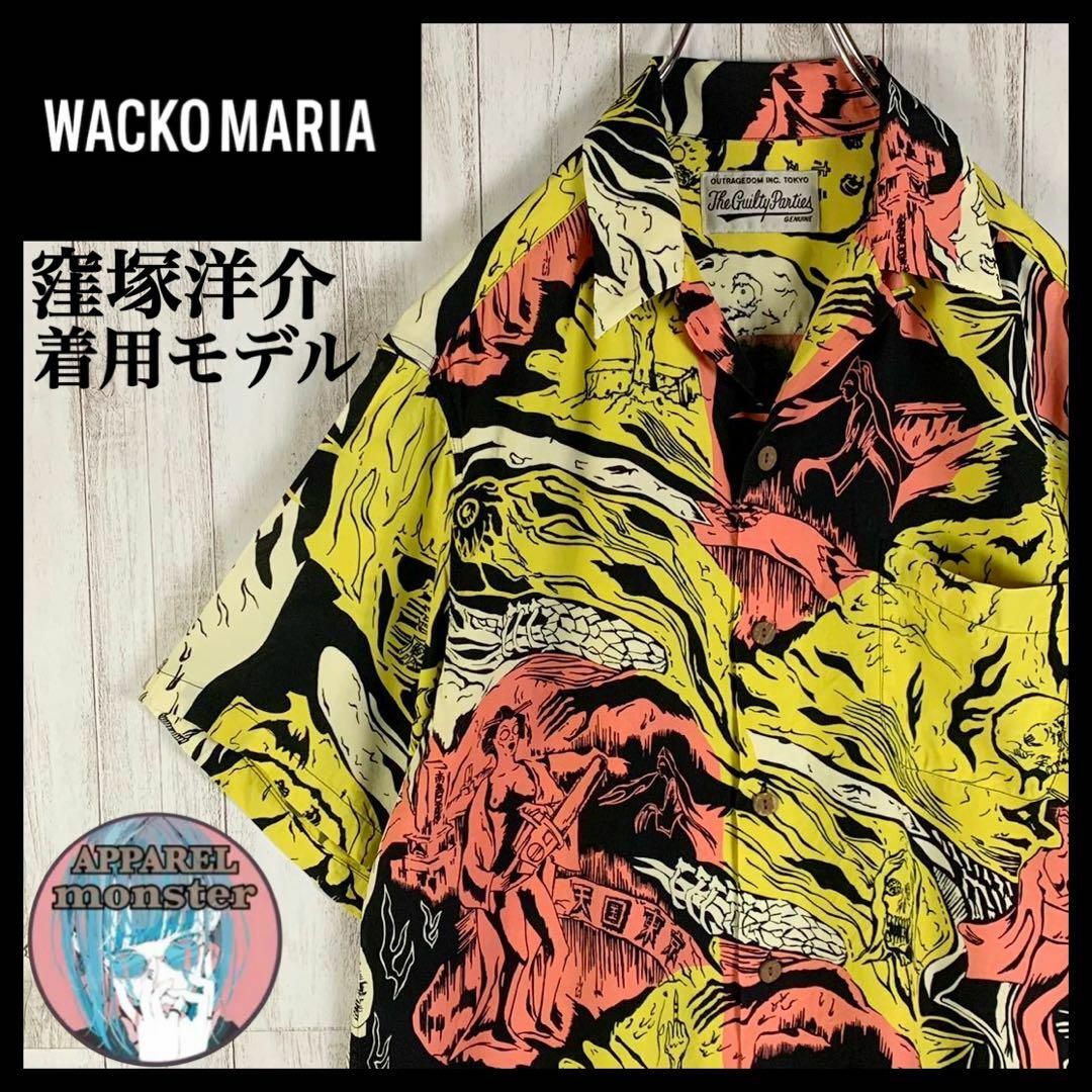 WACKO MARIA(ワコマリア)の【窪塚洋介着用モデル】WACKOMARIA 天国東京 吉原ホラー図 アロハシャツ メンズのトップス(シャツ)の商品写真