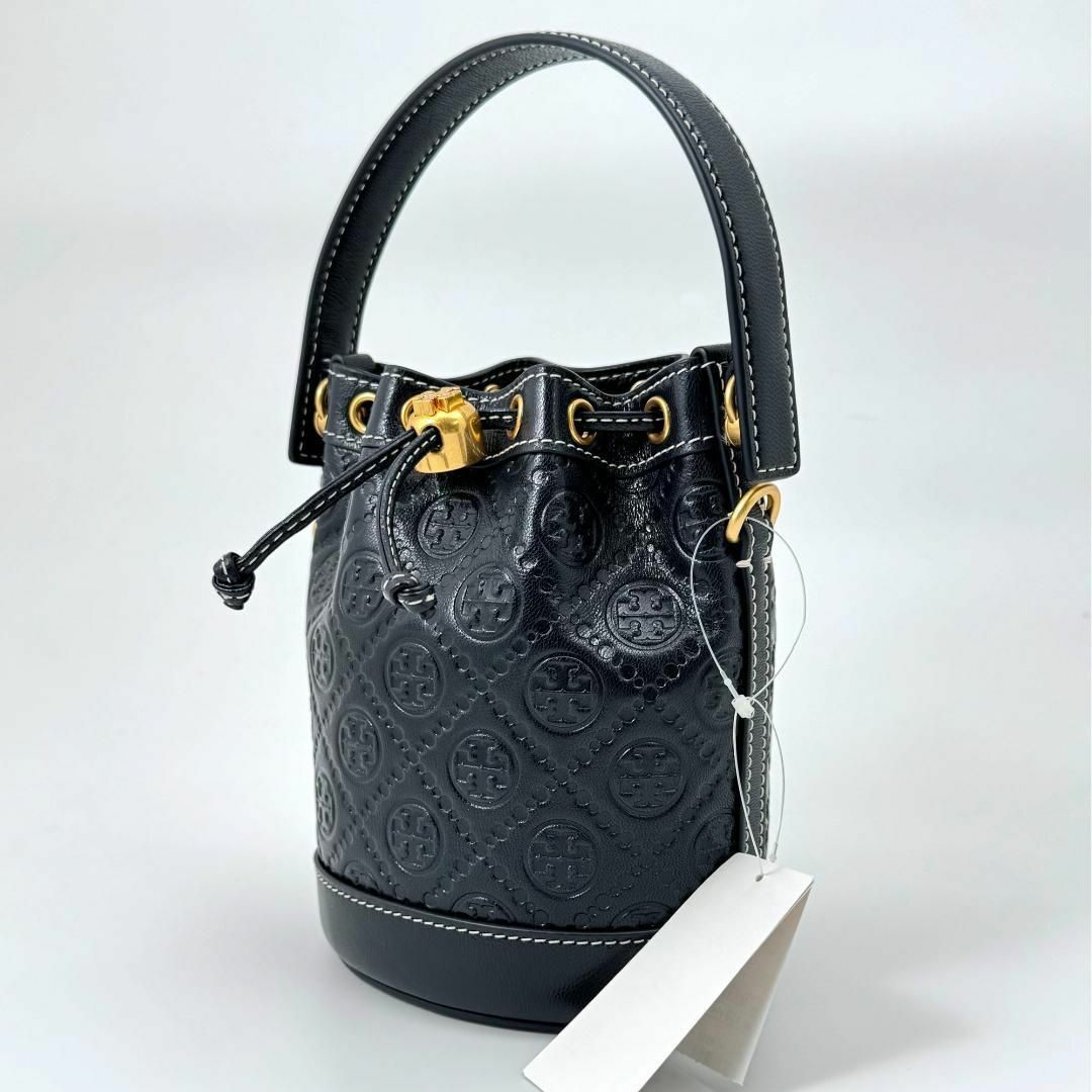 Tory Burch(トリーバーチ)の新品未使用◎トリーバーチ 2wayショルダーバッグ 巾着 バケツ型 Tモノグラム レディースのバッグ(ショルダーバッグ)の商品写真