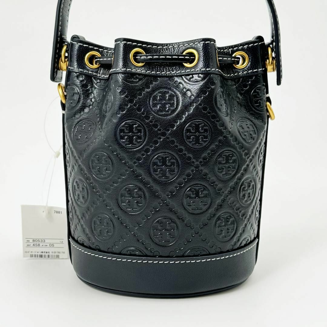 Tory Burch(トリーバーチ)の新品未使用◎トリーバーチ 2wayショルダーバッグ 巾着 バケツ型 Tモノグラム レディースのバッグ(ショルダーバッグ)の商品写真