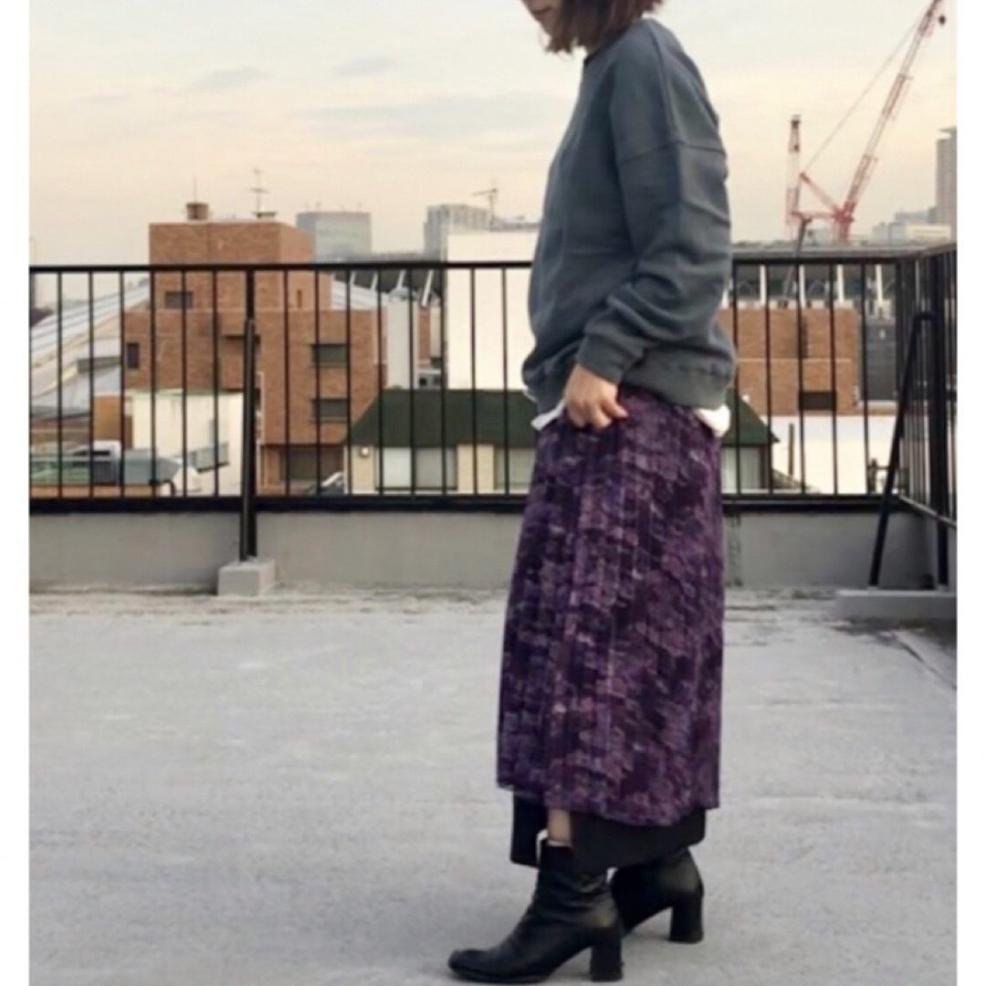 ✨お値下げ✨CIROI 紫　プリーツスカート レディースのスカート(ロングスカート)の商品写真