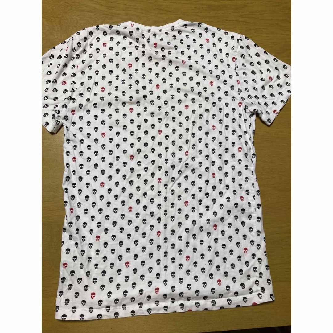 ZARA(ザラ)のZARA MAN メンズ　半袖　Tシャツ　ドクロ　ガイコツ　38 S メンズのトップス(Tシャツ/カットソー(七分/長袖))の商品写真