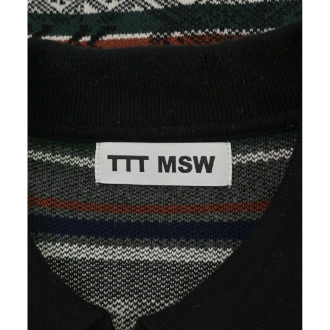 TTT_MSW ティー ニット・セーター L 白x黒x緑等(ノルディック) 【古着】【中古】 メンズのトップス(ニット/セーター)の商品写真