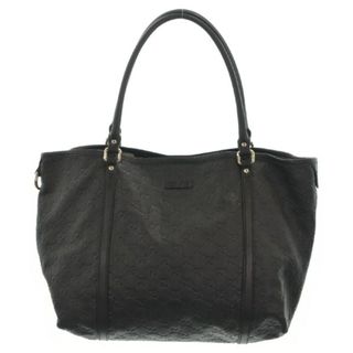 グッチ(Gucci)のGUCCI グッチ トートバッグ - 黒(総柄) 【古着】【中古】(トートバッグ)