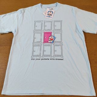 W☆新品☆ドラえもん☆半袖Ｔシャツ☆LL☆男性用☆水色☆No.1624