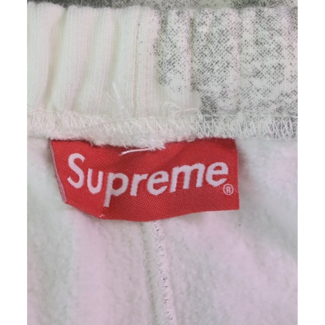 Supreme(シュプリーム)のSupreme シュプリーム スウェットパンツ M グレーx白(総柄) 【古着】【中古】 メンズのパンツ(その他)の商品写真