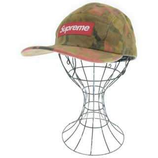 シュプリーム(Supreme)のSupreme シュプリーム キャップ - ベージュ系x赤系x黒等(総柄) 【古着】【中古】(キャップ)