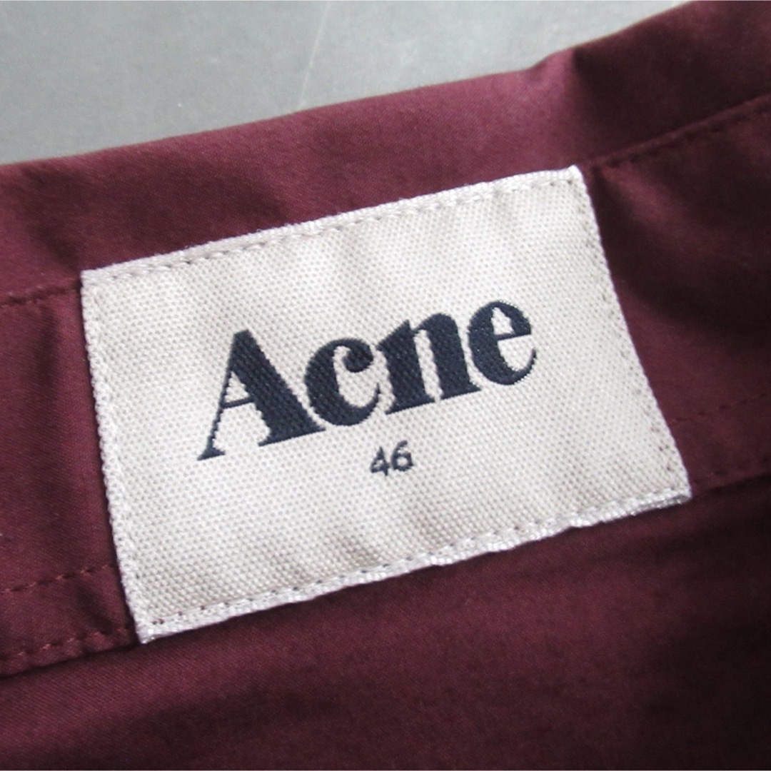 Acne Studios(アクネストゥディオズ)のAcne コットン プルオーバー 半袖 シャツ トップス 46 ユニセックス メンズのトップス(シャツ)の商品写真