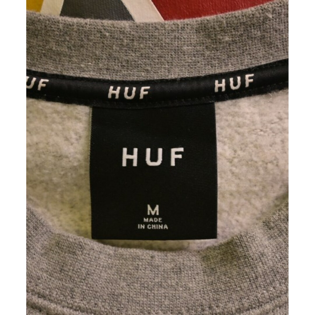 HUF(ハフ)のHUF ハフ スウェット M グレー 【古着】【中古】 メンズのトップス(スウェット)の商品写真