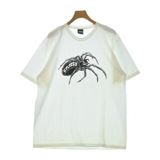 ステューシー(STUSSY)のSTUSSY ステューシー Tシャツ・カットソー L 白 【古着】【中古】(Tシャツ/カットソー(半袖/袖なし))