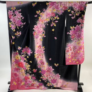 振袖 身丈171cm 裄丈68cm 正絹 美品 名品 【中古】(着物)