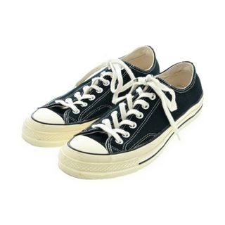 コンバース(CONVERSE)のCONVERSE コンバース スニーカー 27cm 黒xアイボリー 【古着】【中古】(スニーカー)