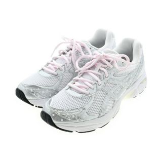 アシックス(asics)のasics アシックス スニーカー 26cm 白xシルバー(ドット) 【古着】【中古】(スニーカー)