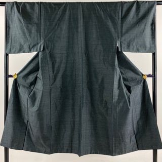 男着物 身丈139cm 裄丈68cm 正絹 秀品 【中古】(着物)