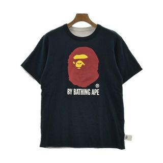 アベイシングエイプ(A BATHING APE)のA BATHING APE Tシャツ・カットソー -(M位) 紺 【古着】【中古】(Tシャツ/カットソー(半袖/袖なし))