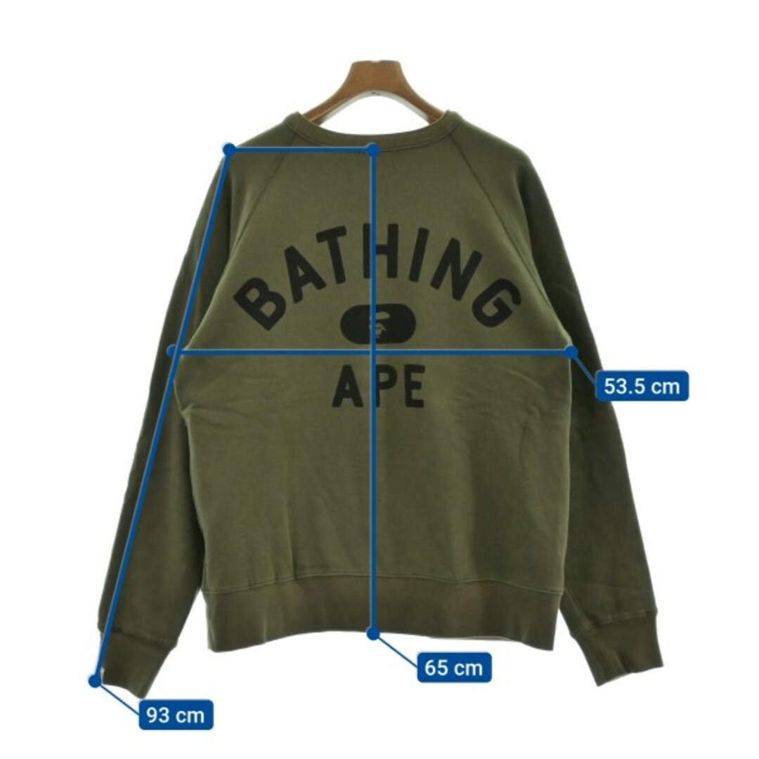 A BATHING APE(アベイシングエイプ)のA BATHING APE Tシャツ・カットソー -(M位) カーキ 【古着】【中古】 メンズのトップス(Tシャツ/カットソー(半袖/袖なし))の商品写真