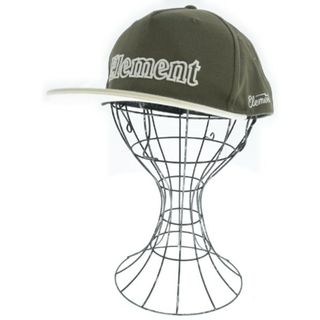 エレメント(ELEMENT)のelement エレメント キャップ - カーキxアイボリー系 【古着】【中古】(キャップ)