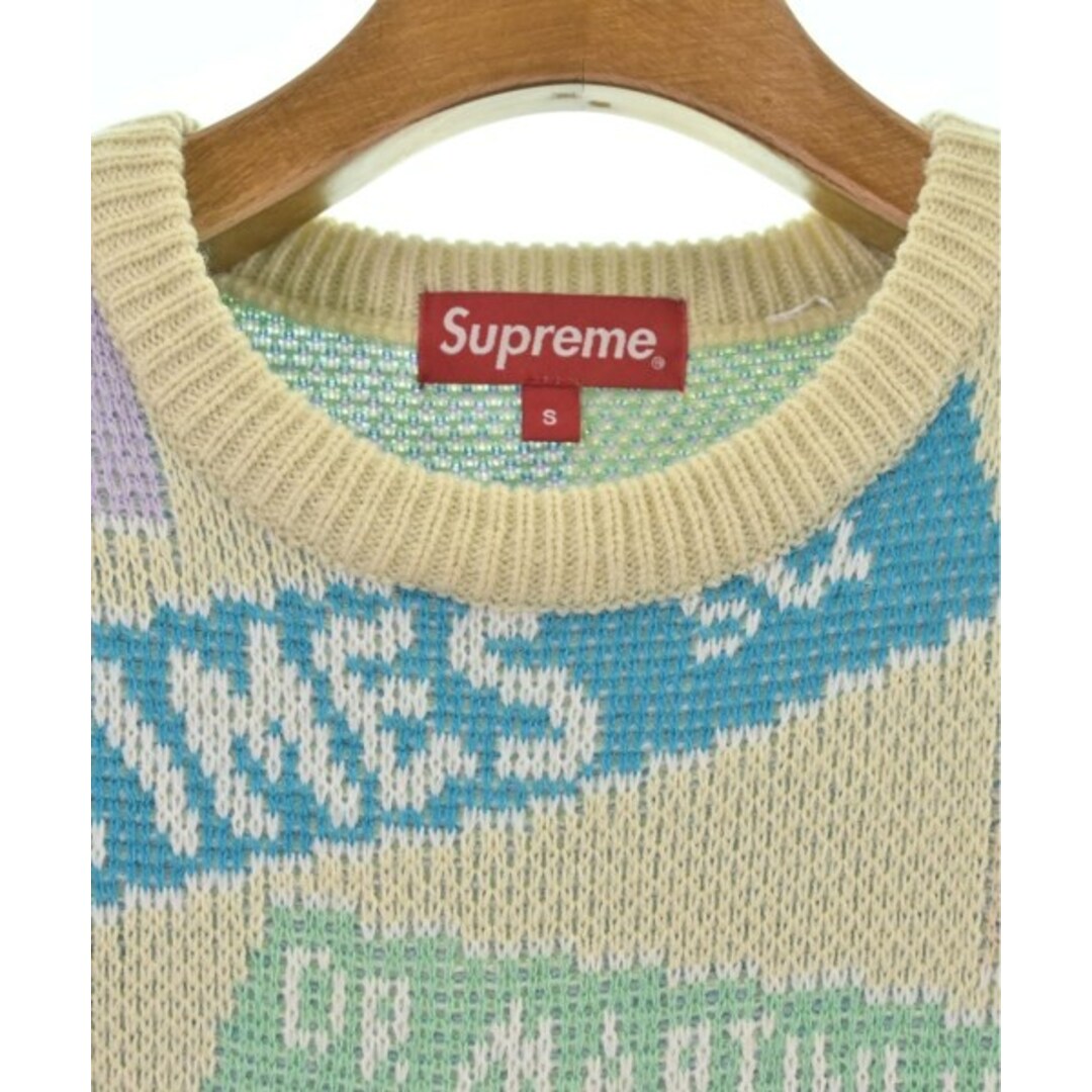 Supreme(シュプリーム)のSupreme シュプリーム ニット・セーター S ベージュx緑x青等(総柄) 【古着】【中古】 メンズのトップス(ニット/セーター)の商品写真