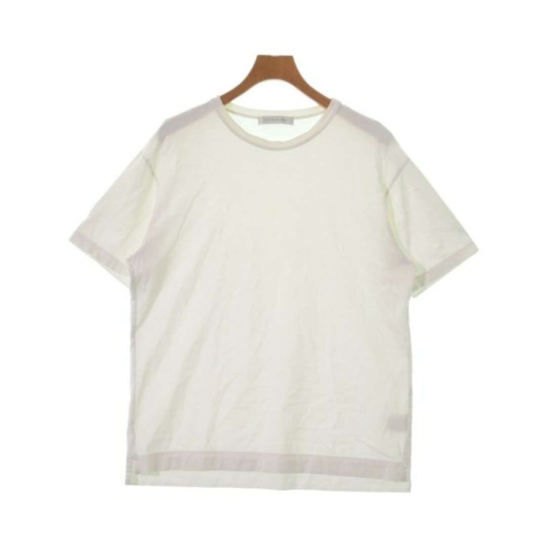 ESTNATION(エストネーション)のESTNATION エストネーション Tシャツ・カットソー L 白 【古着】【中古】 メンズのトップス(Tシャツ/カットソー(半袖/袖なし))の商品写真