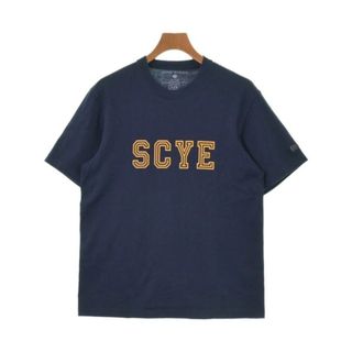 サイベーシックス(SCYE BASICS)のSCYE BASICS サイベーシックス Tシャツ・カットソー 40(M位) 紺 【古着】【中古】(Tシャツ/カットソー(半袖/袖なし))