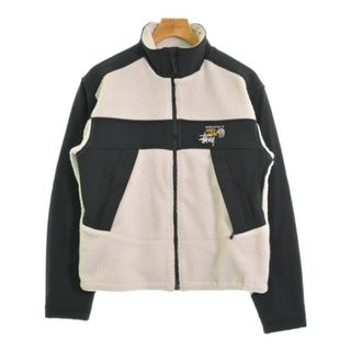 ステューシー(STUSSY)のSTUSSY ステューシー ブルゾン（その他） S 白x黒(総柄) 【古着】【中古】(その他)