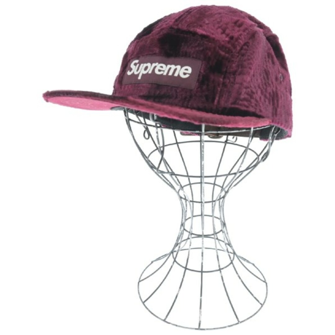 Supreme(シュプリーム)のSupreme シュプリーム キャップ - 赤紫系 【古着】【中古】 メンズの帽子(キャップ)の商品写真