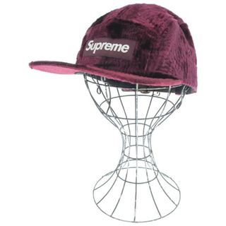 シュプリーム(Supreme)のSupreme シュプリーム キャップ - 赤紫系 【古着】【中古】(キャップ)