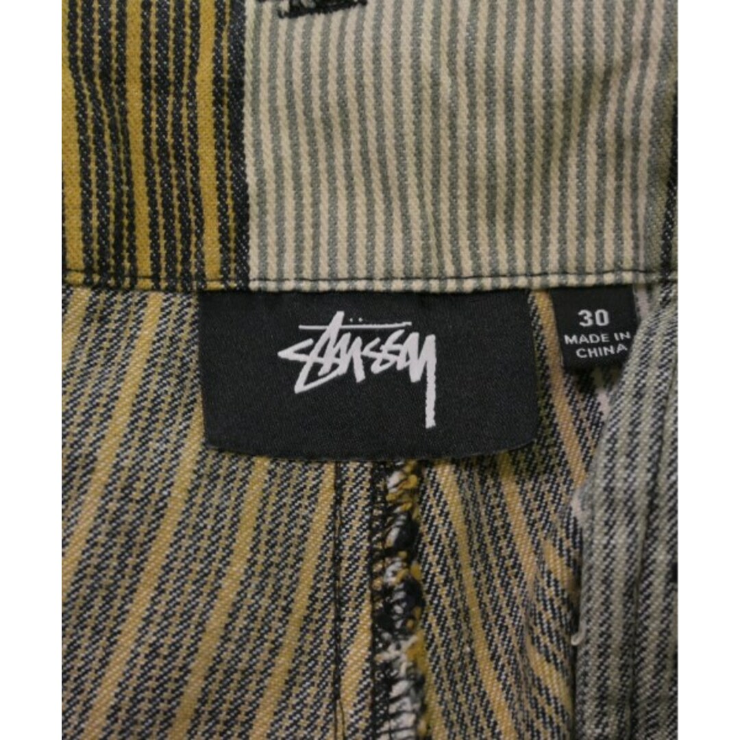 STUSSY(ステューシー)のSTUSSY カーゴパンツ 30(M位) グレー系xベージュ系等(ストライプ) 【古着】【中古】 メンズのパンツ(ワークパンツ/カーゴパンツ)の商品写真