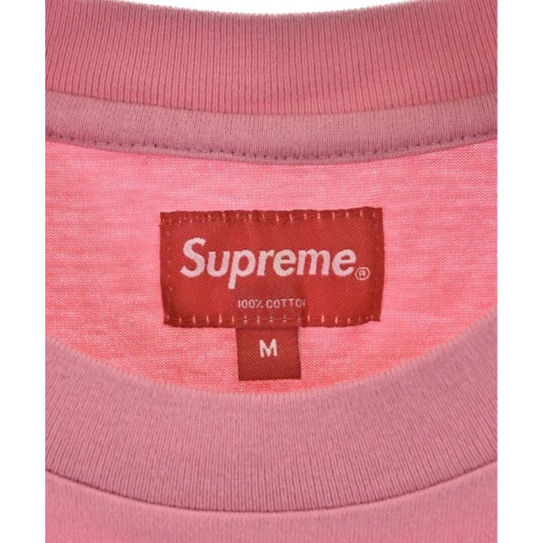 Supreme(シュプリーム)のSupreme シュプリーム Tシャツ・カットソー M ピンク 【古着】【中古】 メンズのトップス(Tシャツ/カットソー(半袖/袖なし))の商品写真