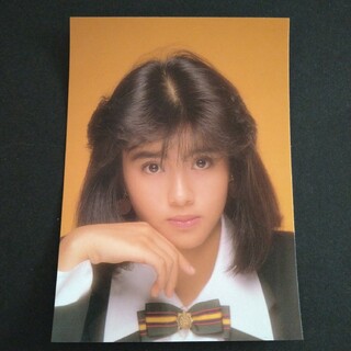 1987　ハローアーティスト☆立花理佐☆プロフィールカード(アイドルグッズ)