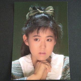 1987　ハローアーティスト☆立花理佐☆プロフィールカード☆写真(アイドルグッズ)