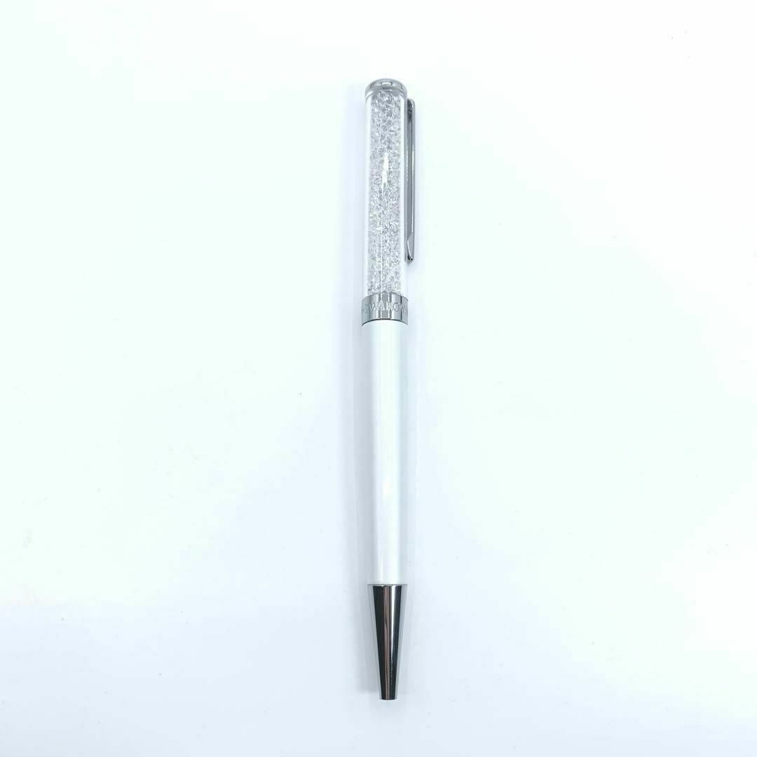 【袋付き未使用】SWAROVSKI　スワロフスキー　ホワイト　ボールペン　0.7 インテリア/住まい/日用品の文房具(ペン/マーカー)の商品写真