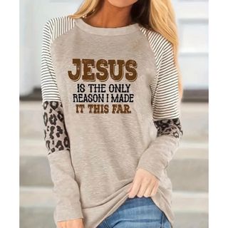 ★未使用★お洒落Tシャツ★ファッションカジュアル★長袖★Tシャツ★JESUS★(シャツ/ブラウス(長袖/七分))