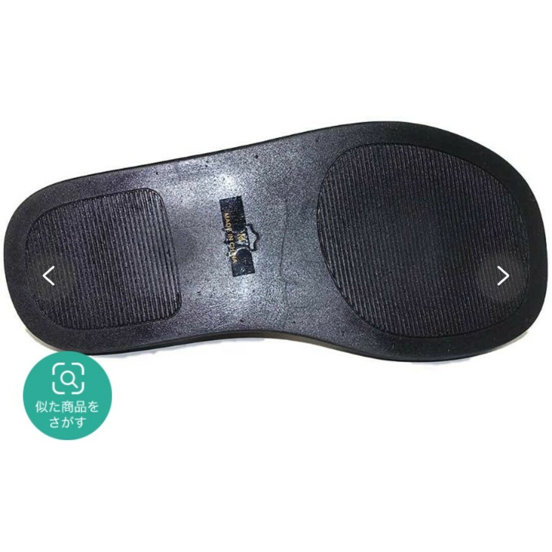 UNIQLO(ユニクロ)の新品未使用　春夏　トングサンダル　ブラック　黒　ＬＬ　厚底 レディースの靴/シューズ(サンダル)の商品写真