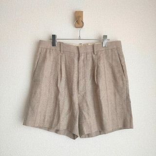 AURALEE LINEN WOOL SILK SHARK SKIN SHORT