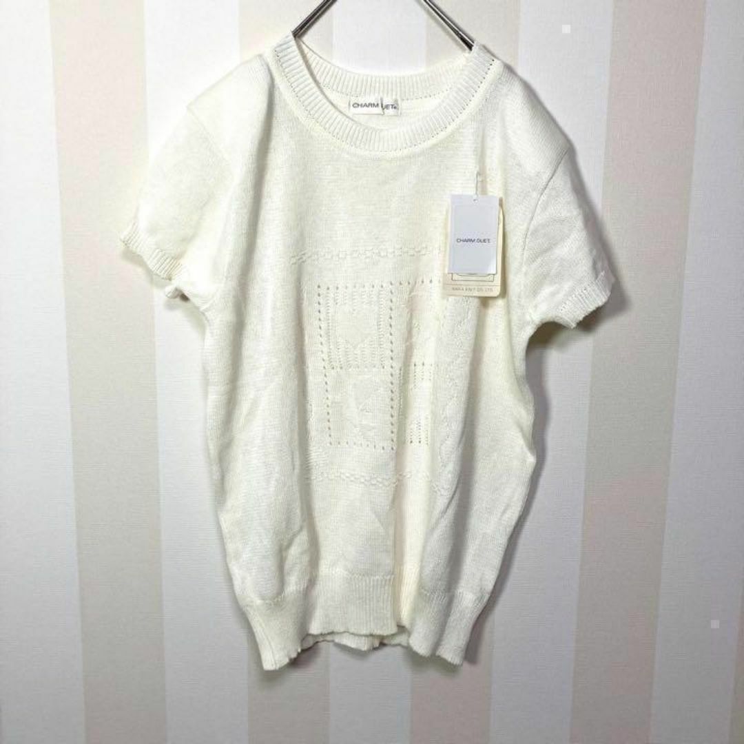 新品✨　【春夏必見】可愛い♡フリルがポイントのCHARM DUETトップス レディースのトップス(Tシャツ(半袖/袖なし))の商品写真