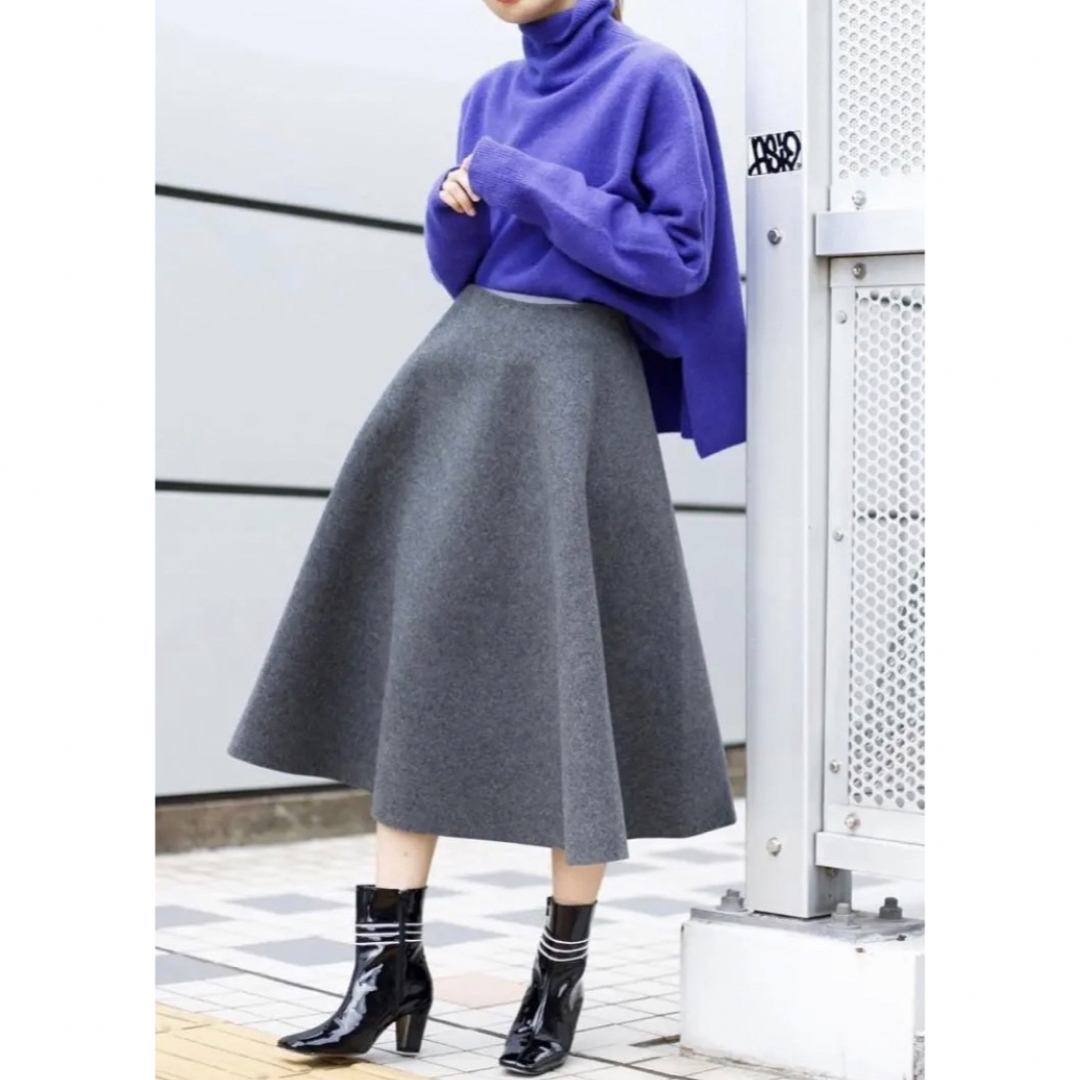 LE CIEL BLEU(ルシェルブルー)の極美品　Wメルトンテントスカート　ルシェルブルー レディースのスカート(ひざ丈スカート)の商品写真