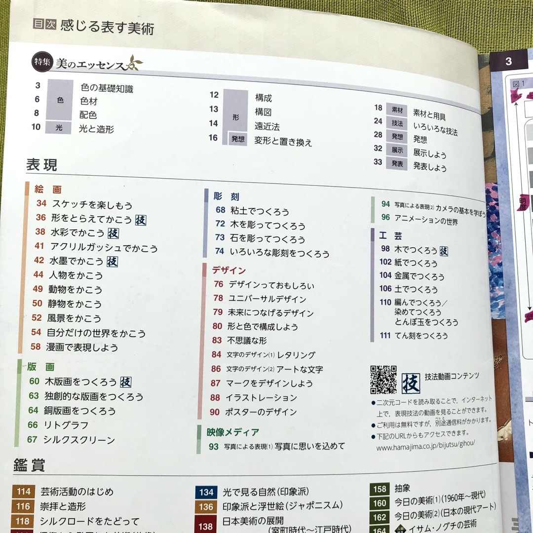 感じる表す 美術 中学 テキスト 副教材 教科書 浜島書店 アート 教本 図工 エンタメ/ホビーの本(語学/参考書)の商品写真