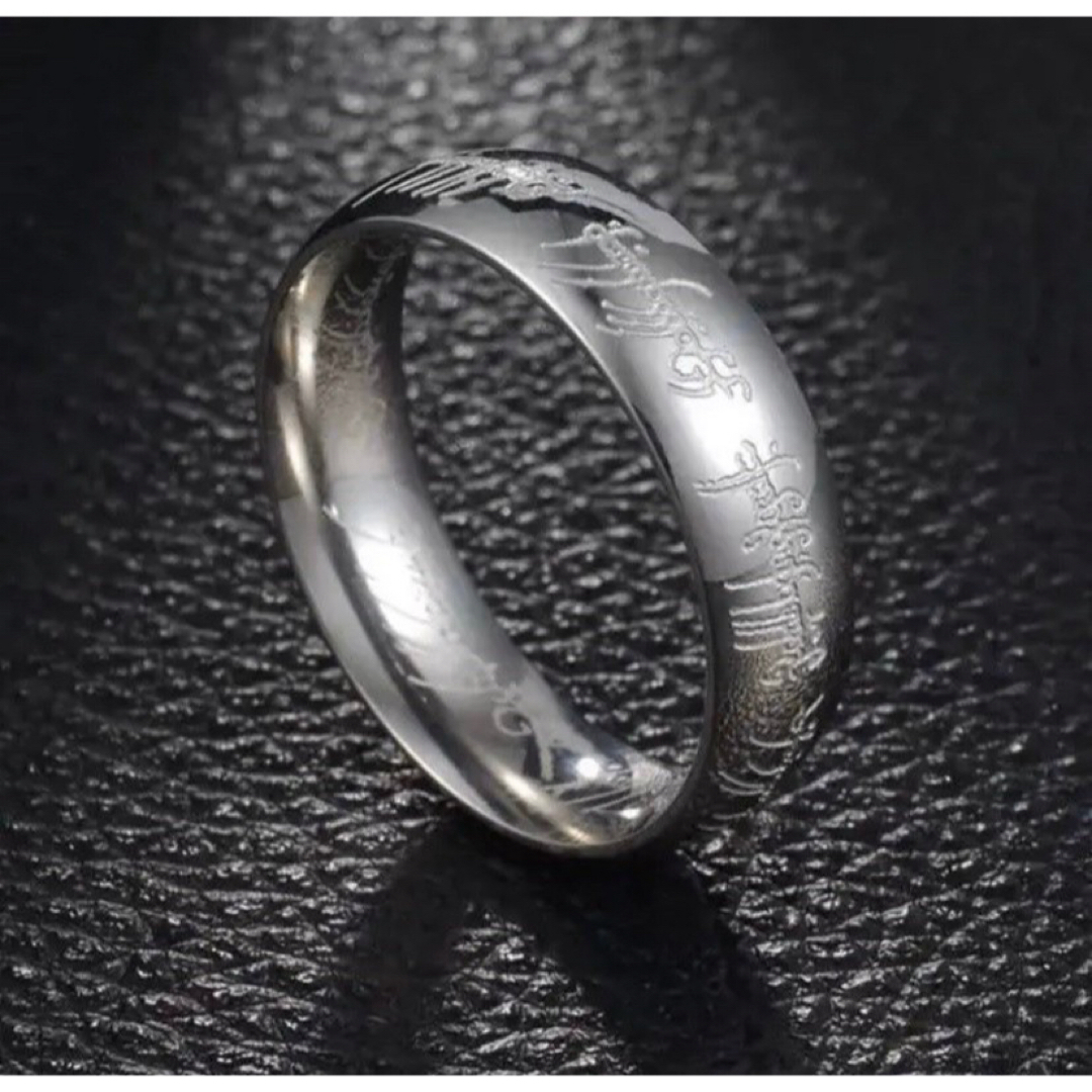 刻印リング シルバー ステンレスリング ステンレス指輪  ピンキーリング メンズのアクセサリー(リング(指輪))の商品写真