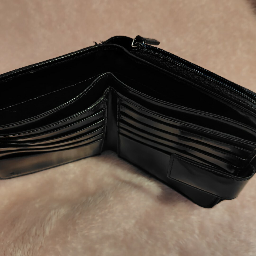 Gucci(グッチ)のGUCCI　二つ折り財布　ブラック レディースのファッション小物(財布)の商品写真